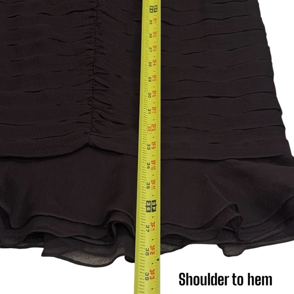 Tadashi Collection Elegant 100% Silk Tiered Cocktail Old Money Party Dress 10P - Picture 12 of 12